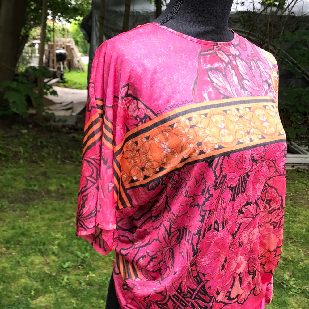 Class By Roberto Cavalli Asymmetrical Sleeve Top - image 3